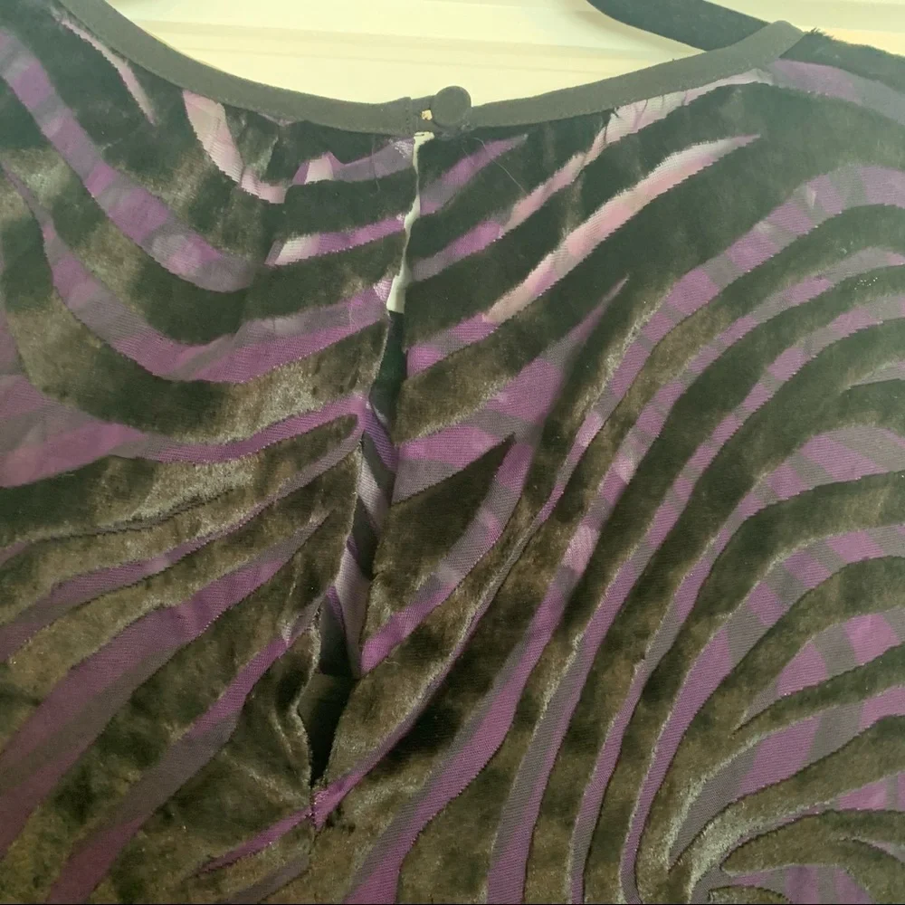 Michael Kors Tiger Velvet Jacquard Dress Size M